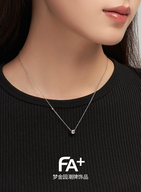 FA+/法加925银O字链女小众项链