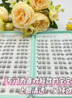 24排免胶7~10mm分段单簇假睫毛