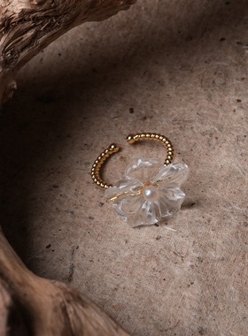 三宝饰物所【水仙花】【净化/防护】戒指女生饰品轻奢高级感J042