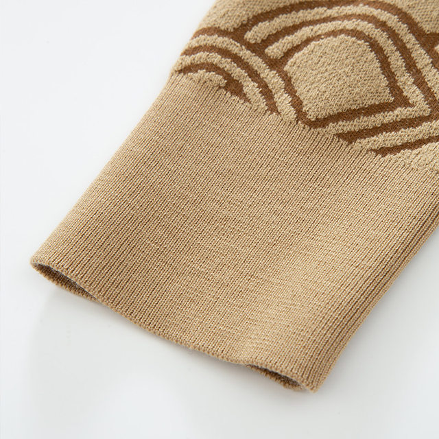 Tombolini wool nylon long-sleeved knitted sweater
