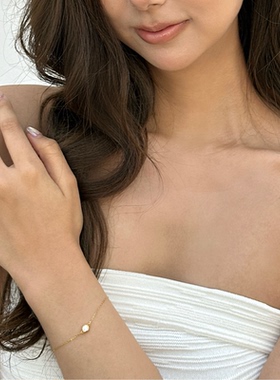 INCH EDITION一滴泪手链 经典金色精致轻奢时尚通勤