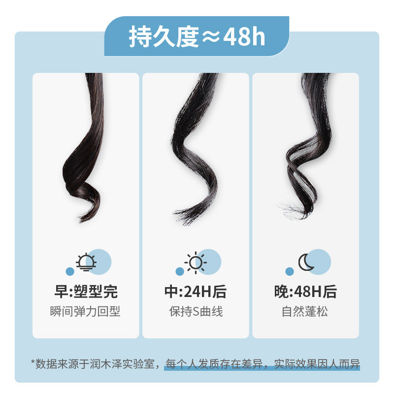 泡沫卷发保湿蓬松男女士法式烫发蜡 润木泽头发造型