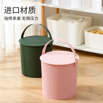 Containing Bucket with lid Bucket Plastic Thickened SITTING HOME BATHROOM PORTABLE BATH TUB LAUNDRY STORAGE BUCKET FISHING BUCKET