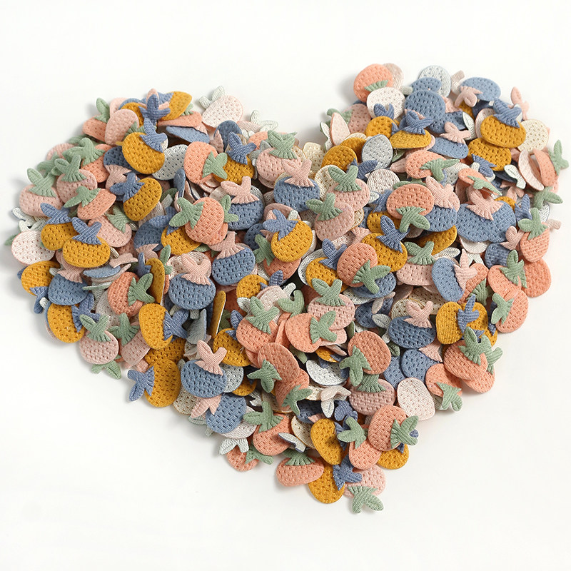 仿真布艺草莓布贴 服饰鞋帽装饰 diy手工头饰发饰布料点缀装饰贴,淘宝优惠券,粉丝福利购,淘宝优惠卷