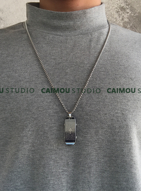 字母ins冷淡风吊坠配饰锁骨链