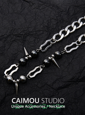 原创设计朋克哥特暗黑风项链男潮