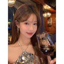 Van System Dinner Lady Main Love Flow Suearrings 2023 New Net Red Explosive Style Ear Pendant