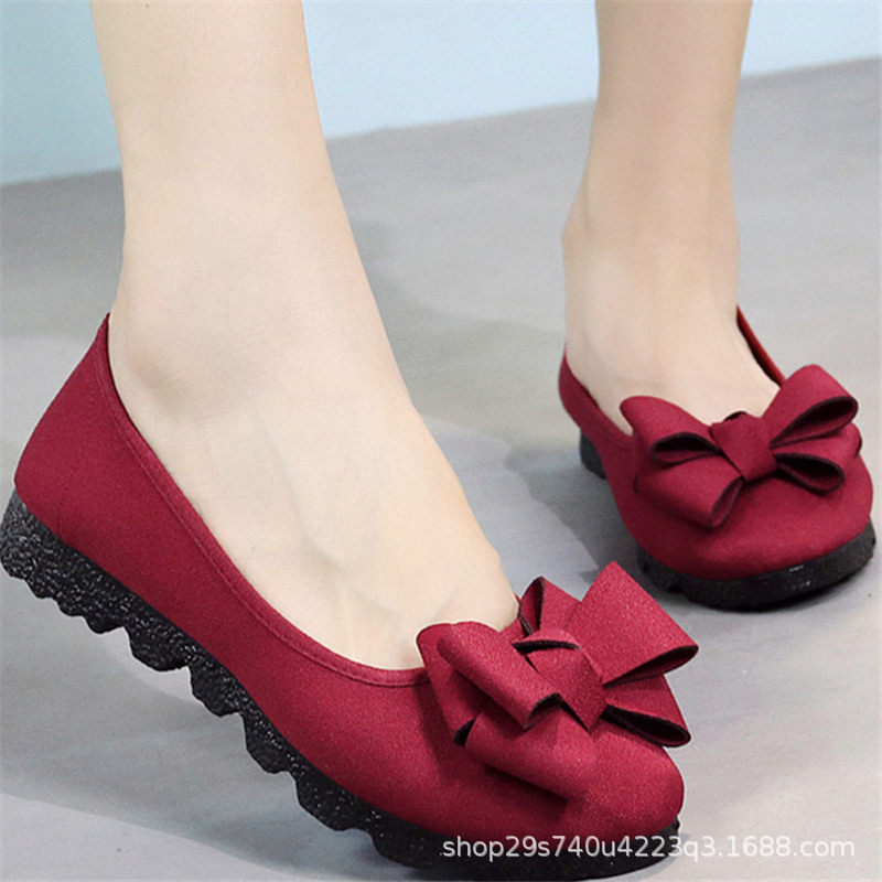 新款老北京布鞋女鞋单鞋黑色工作鞋豆豆鞋平底鞋懒人鞋一脚蹬,淘宝优惠券,粉丝福利购,淘宝优惠卷