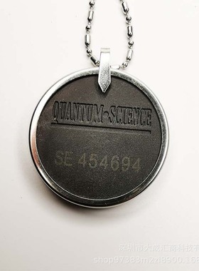 Quantum Pendant Necklace金属圆形太阳花火山石带钻吊坠百搭饰品