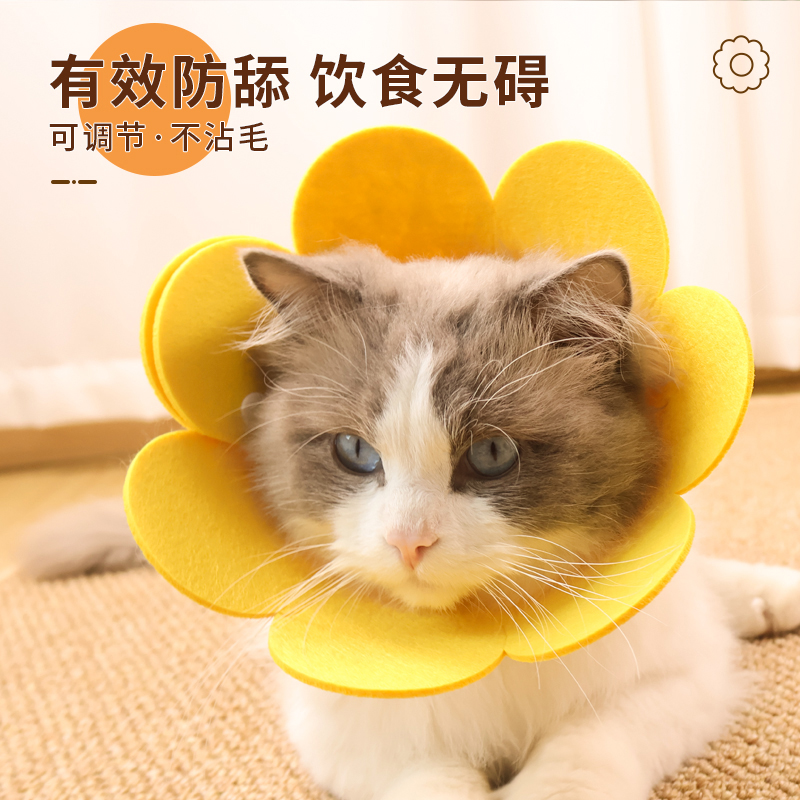 伊丽莎白圈猫绝育项圈防舔除跳蚤英短猫咪脖圈颈圈头套狗宠物用品-图3