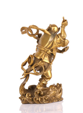 纯铜器魁星点斗踢斗摆件工艺品钟馗居家店铺装饰品