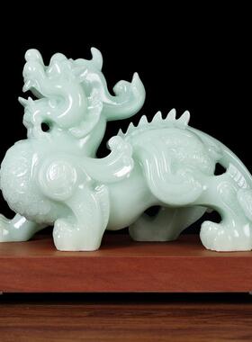 玉石貔貅大号摆件店铺办公室酒柜装饰品旺财风水新店开业礼工艺品