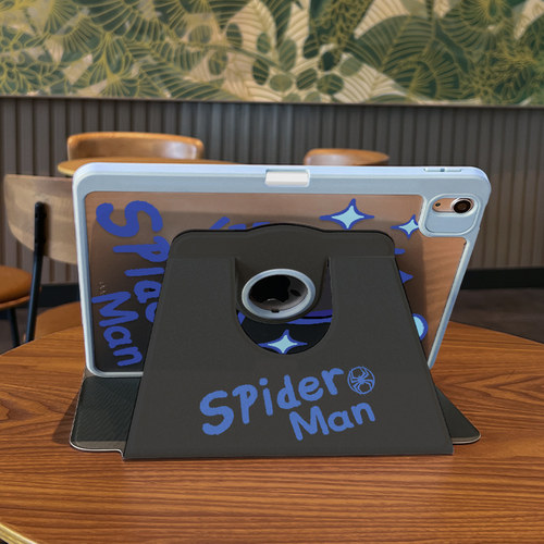 【720旋转x新品露标款】适用于ipad平板保护套超级女侠2022新款air6亚克力pro11三折10.9全包2018第十代苹果 - 图1