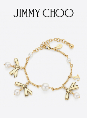 [圣诞礼物]JIMMY CHOO/MULI CHARM RINNON BRACELET女士吊坠手链