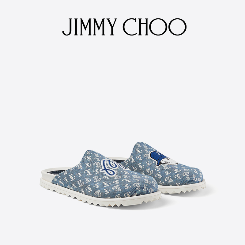 [24期免息]JIMMY CHOO/MALBON MONOGRAM MULE/M 男联名款穆勒鞋JC - 图1