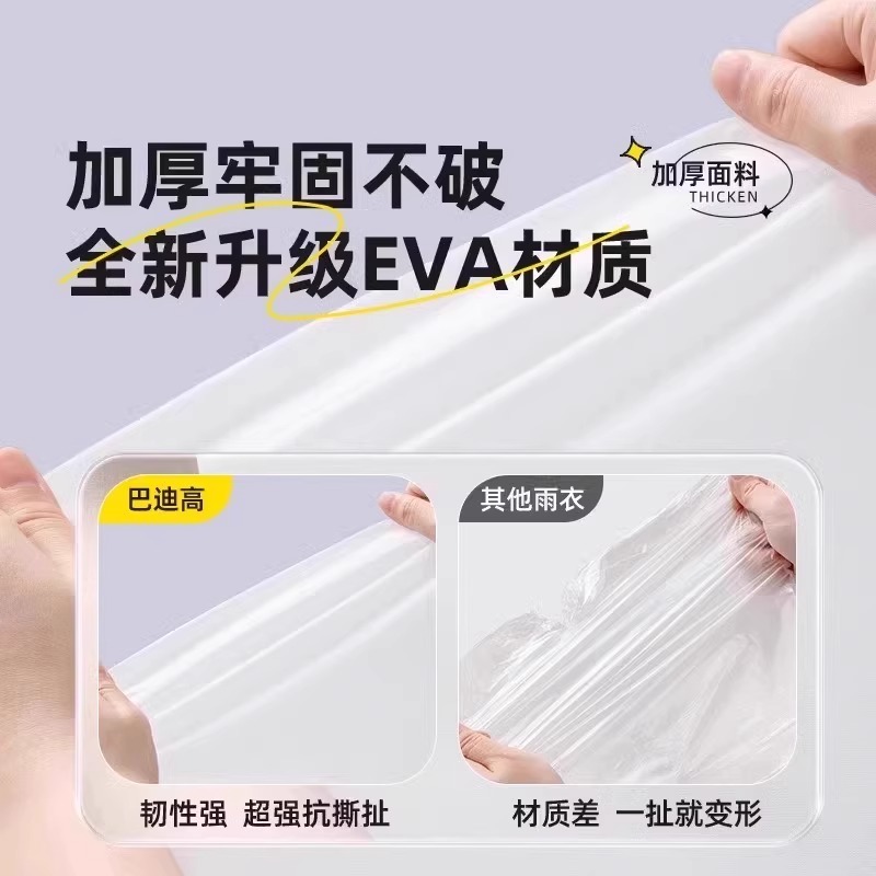一次性雨衣成人长款全身防暴雨户外登山旅行单人加厚便携EVA雨披