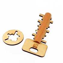 Bamboo Unlock Key Adult Educational Toys Childrens Int