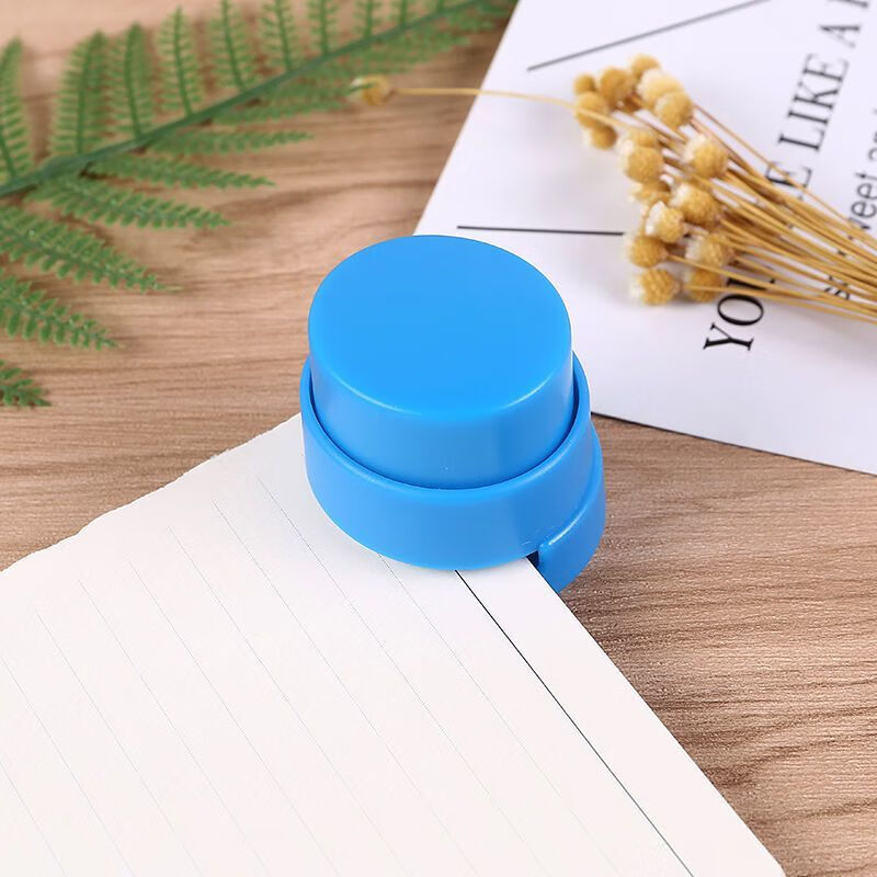 无痕订书机无针款钉书器不伤纸学生用高颜值试卷夹推书夹文具无 - 图2