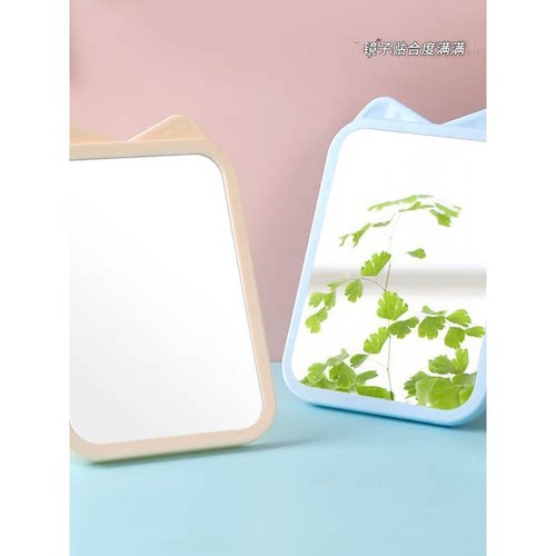 镜子化妆镜台式梳妆镜子折叠便携大号卫生间挂墙随身宿舍桌面 - 图2