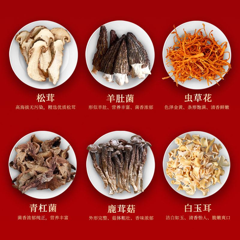 贡极山珍菌菇礼盒年货节高端礼盒送礼送长辈2025蛇年新款滋补礼盒