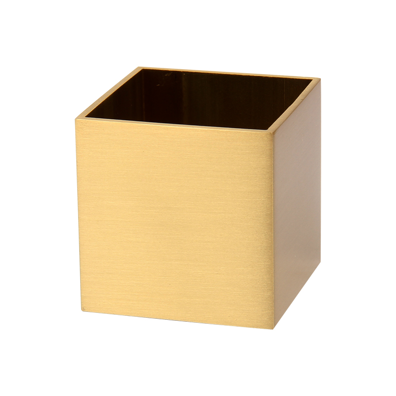 不封底方形方通黄铜新中式实木家具方形脚套铜脚套沙发脚餐桌椅子 - 图3