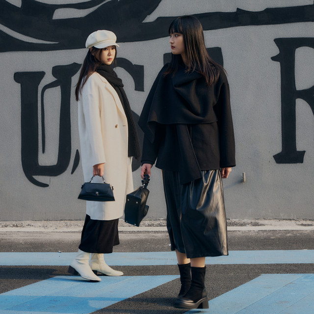 Nishimachi Muraya versatile commuting wool long coat