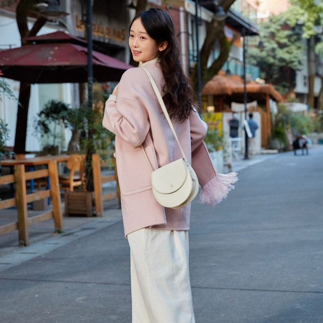 Nishimachi Muraya vintage wool scarf mid-length coat