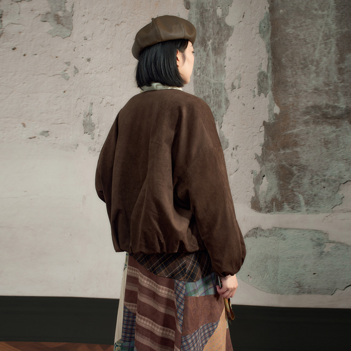 西町村屋复古感外套女2025冬新款小个子短款围巾羽绒服XAAD10050,淘宝优惠券,粉丝福利购,淘宝优惠卷