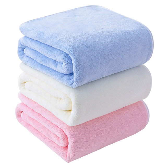 婴儿浴巾家用宝宝新生儿超软比纯棉吸水盖被不掉毛全棉儿童厚包被