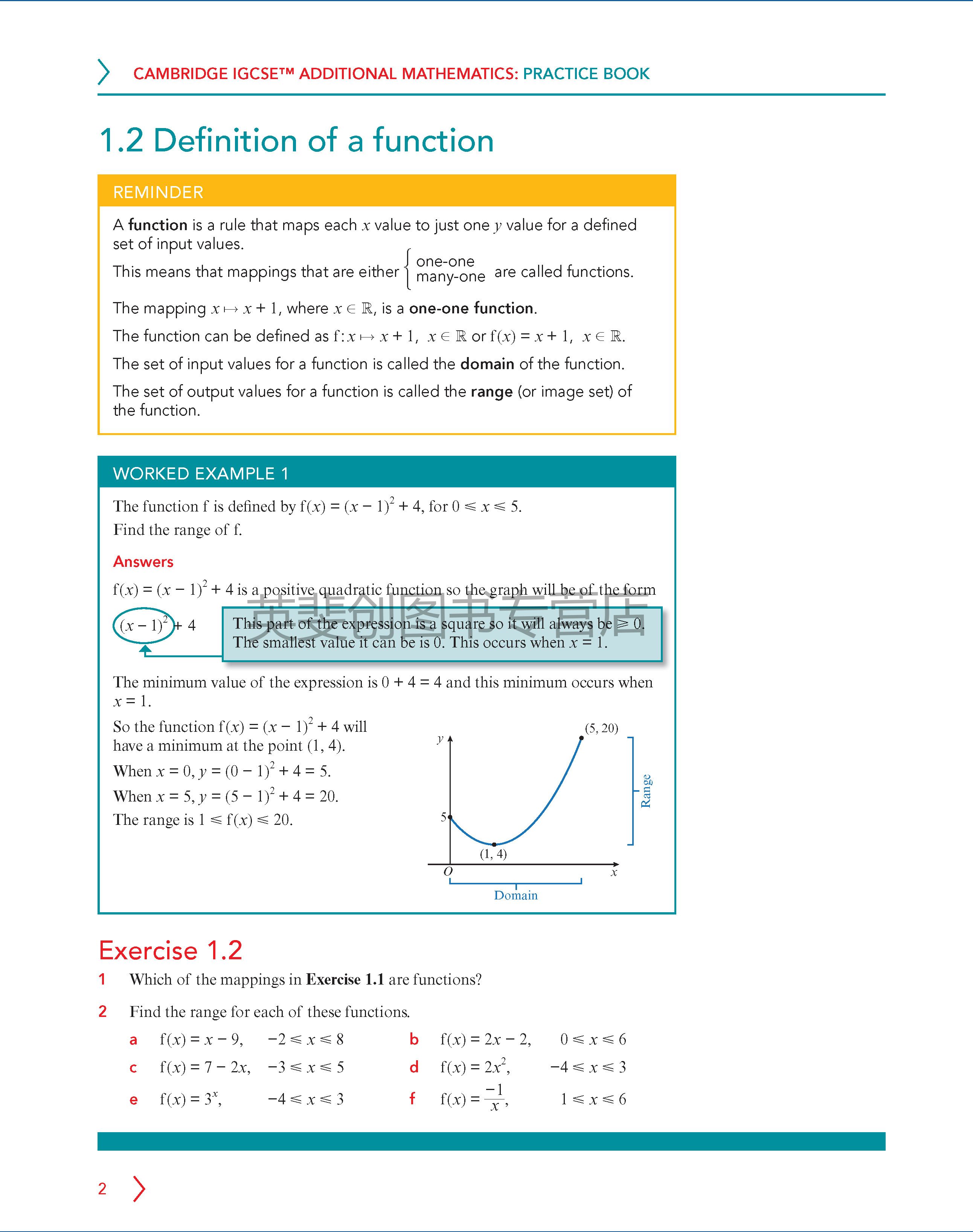 新版剑桥国际高中教材Cambridge IGCSE and O Level Additional Mathematics Coursebook 附加数学新版 含在线激活码国际课程 - 图0