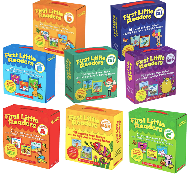 现货 英文原版  Scholastic First Little Readers  Level ABCDEFGH 学乐小读者8盒164册赠家长阅读指导/First Little Comics - 图3