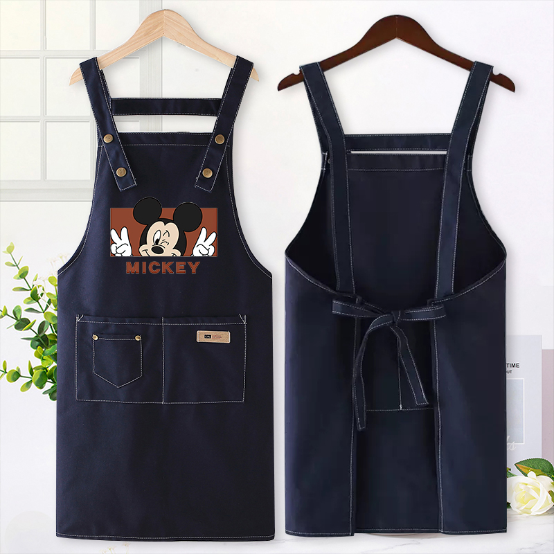 围裙厨房家用纯棉餐饮专用定制logo印字2025新款网红做饭工作服女 - 图2
