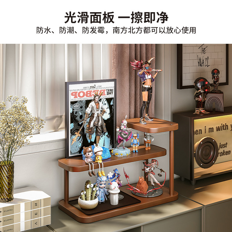 手办收纳展示架木质香水化妆品摆件置物架桌上小型摆件收纳架杯架,淘宝优惠券,粉丝福利购,淘宝优惠卷