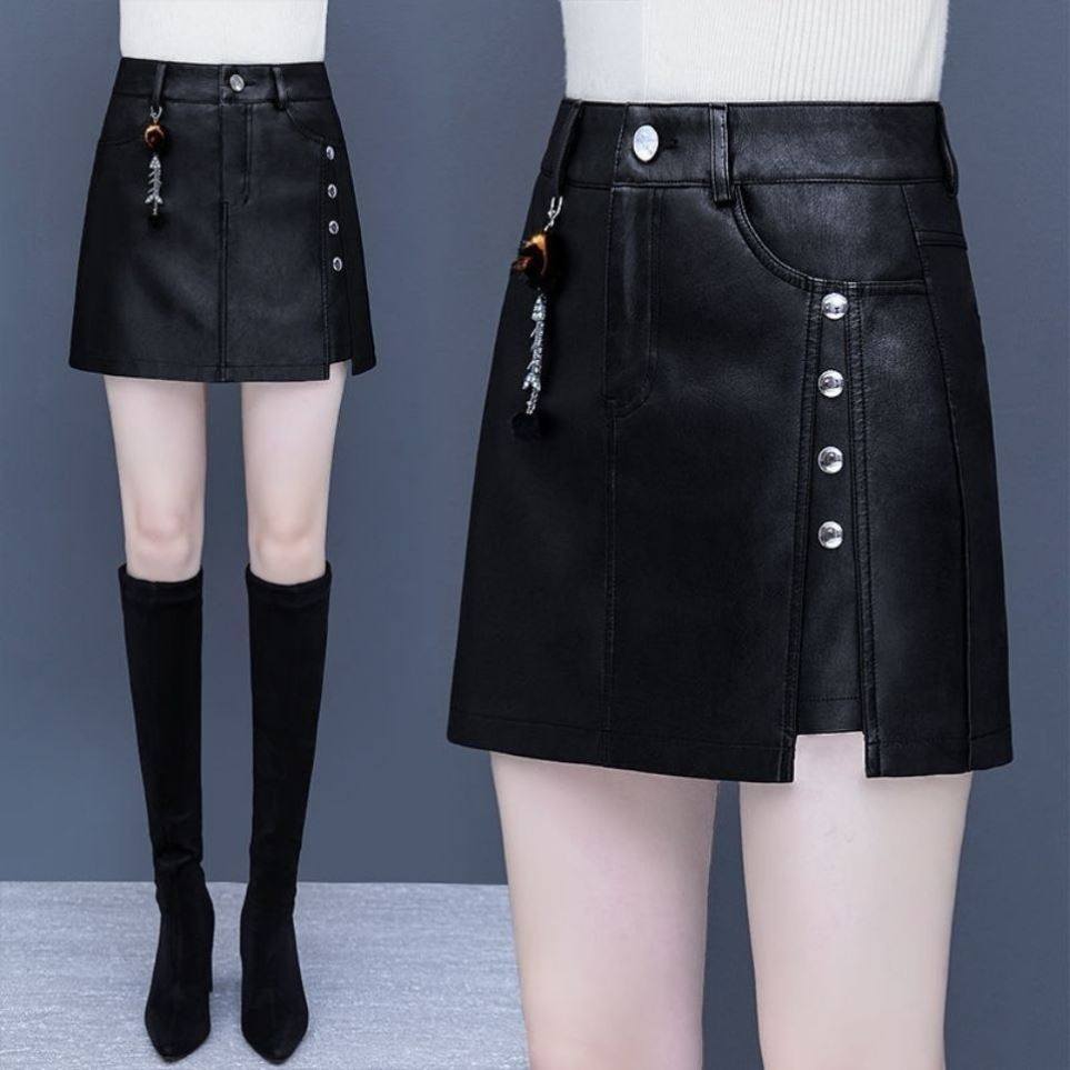 2021秋冬新款a字裙包臀裤半身裙 派纯雪半身裙