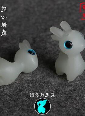 夜光石镂空香囊吊坠项链手机链钥匙扣配件创意DIY发光饰品手工