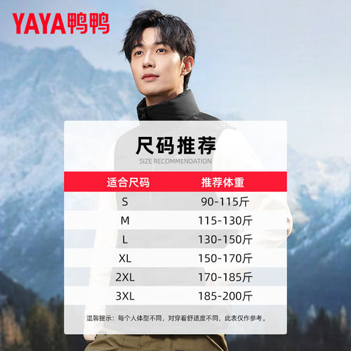 鸭鸭2025年新款时尚羽绒马甲马夹坎肩男士羽绒服轻薄立领百搭保暖 - 图3