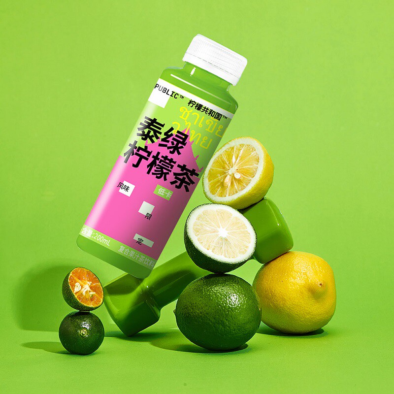 柠檬共和国柠檬茶饮料NFC柠檬汁300ml*12瓶