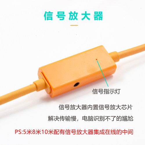 5d4联机拍摄线适用于佳能5DS 1DX2相机连接电脑高速线 适用于尼康D800 D810传输 - 图1