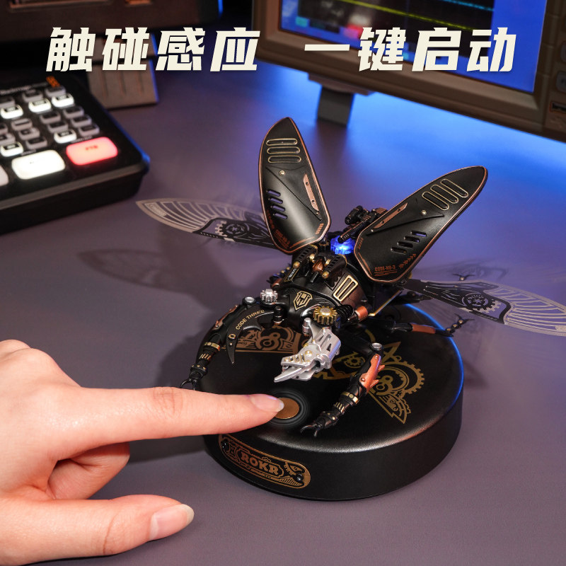 rokr若客强袭巨锹甲3d立体积木玩具 rokr若客建构/拼插积木