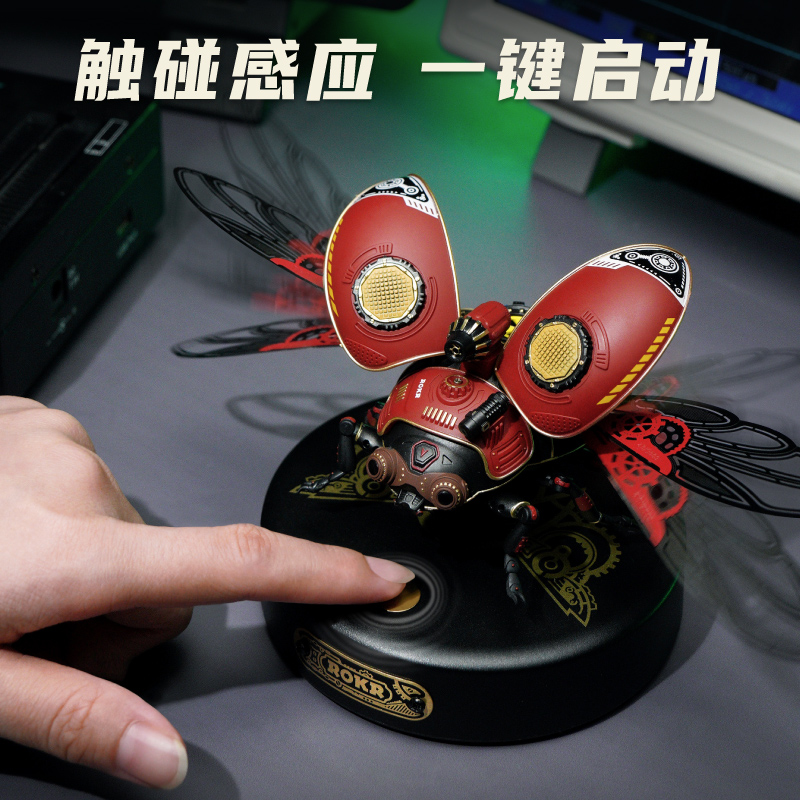 rokr若客侦察甲壳虫手工机械机甲 rokr若客其他拼装/组装模型