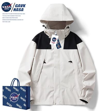 NASA GAVK夹克男2023秋季新款潮牌连帽多色男女同款情况冲锋衣男