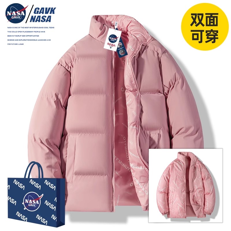 NASA GAVK2023秋冬棉服新品加厚潮牌修身袄子男运动百搭男女同款