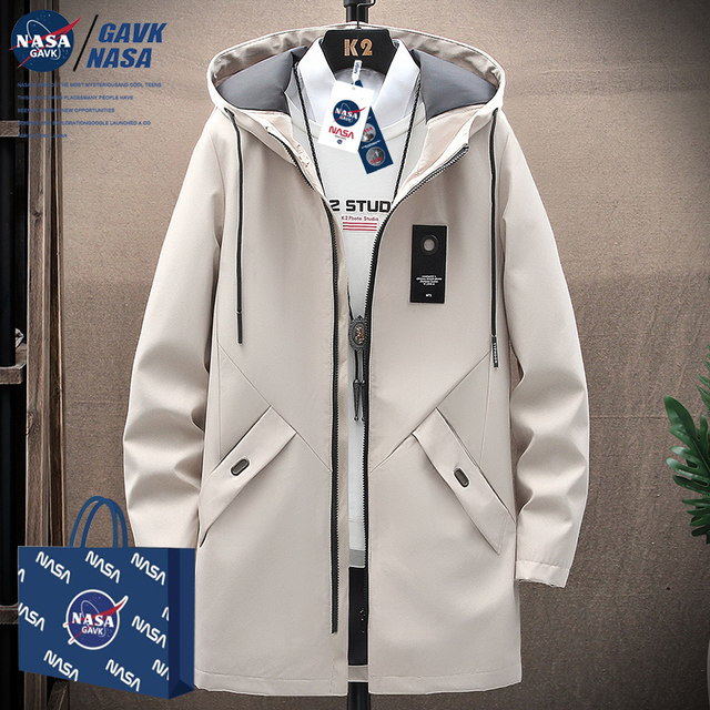 NASA GAVK2023 Thickened Couple Versatile Fashion Brand Men's and Women's Same Style Trendy Jacket Coat Thin Men's