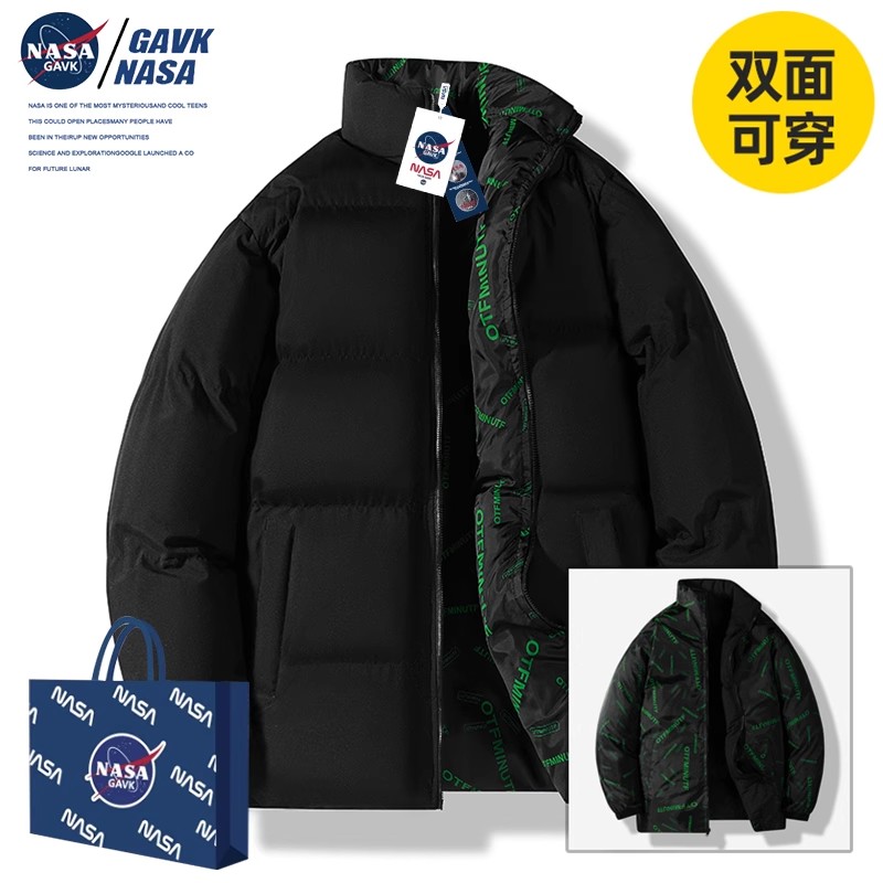 NASA GAVK2023秋冬棉服新品加厚潮牌修身袄子男运动百搭男女同款