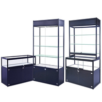 Jewelry Display Cabinet Awards Tea Furniture Sample Display Case Products Show Shelf Glass Counter Short Cabinet 100 * 60 * 90