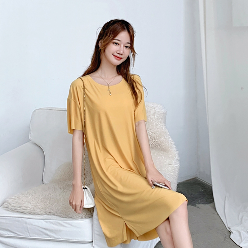 ozok可外穿百搭宽松型简约连衣裙 ozok连衣裙