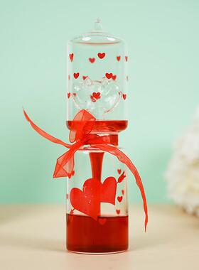 爱情温度计 北欧家居创意爱情温度计 家居装饰玻璃温度计摆件摆饰