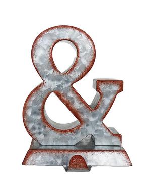 新款铁艺摆饰 镀锌原色字母家居装饰品 五金工艺壁挂