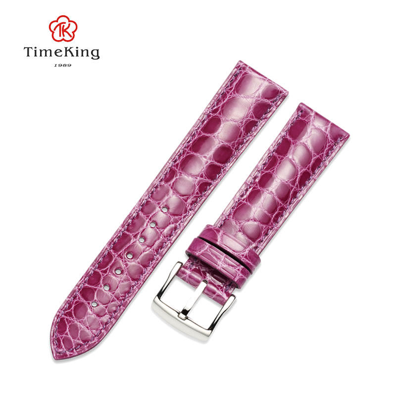 欧米茄萧邦伯爵美洲鳄鱼皮圆纹表带 timeking配件