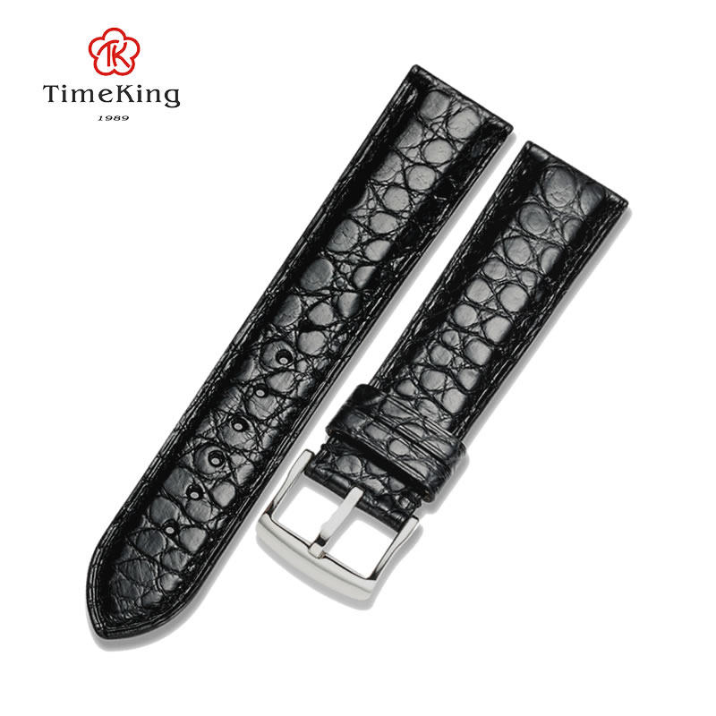 美洲鳄鱼皮欧米茄萧邦伯爵折叠扣 timeking配件